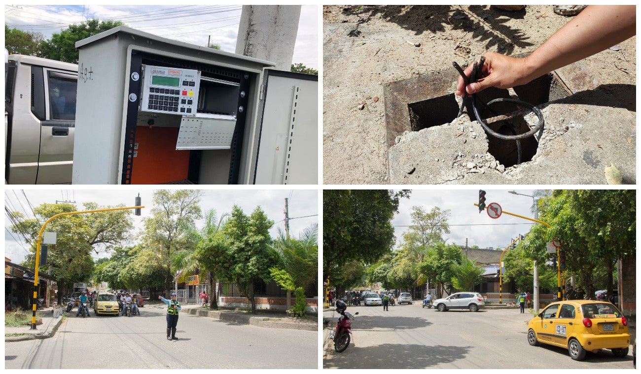 Ladrones expertos se hurtan tarjetas de los semáforos