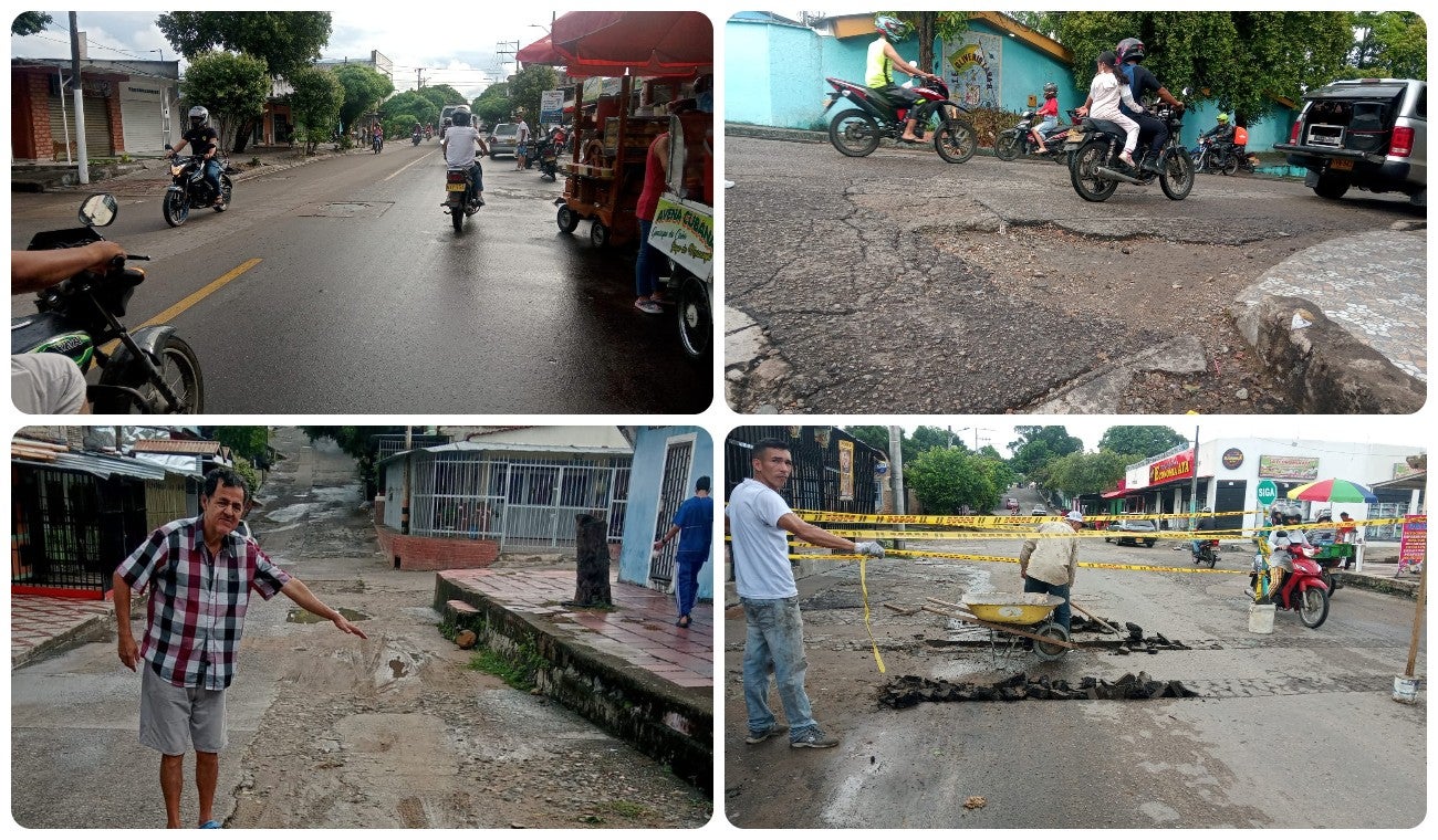 Los huecos y habitantes de la calle inundan este sector