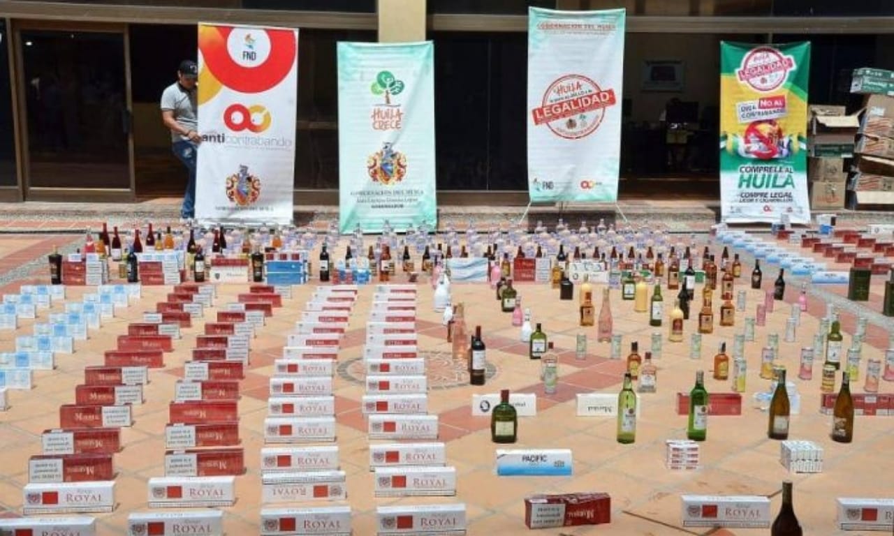 Decomisado en licor en el Huila