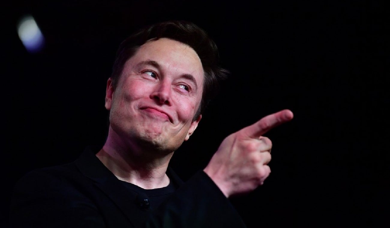 Musk sonriente