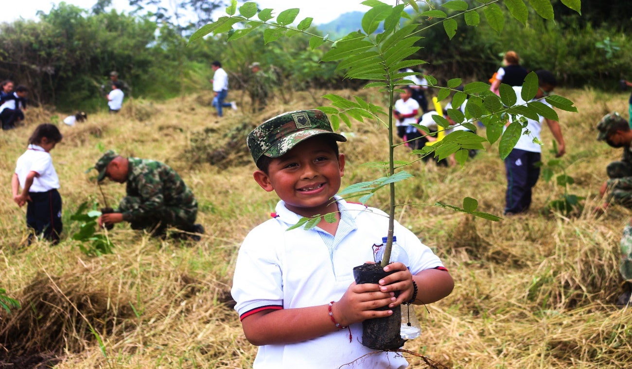 Sembratón infantil en el batallón Rooke