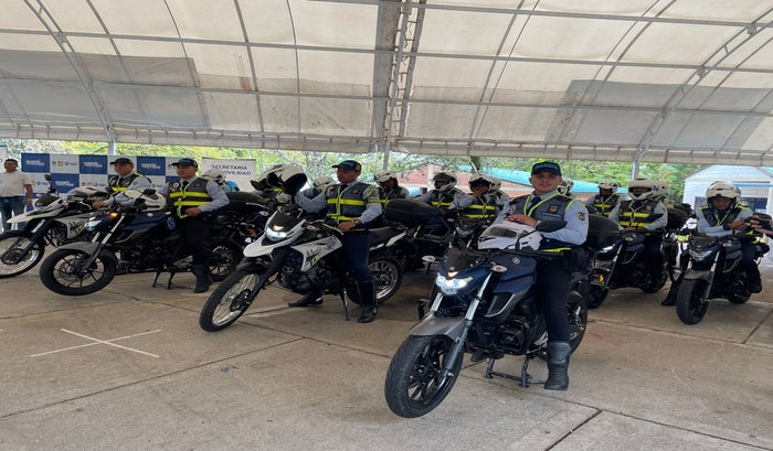 Motocicletas entregadas a Agentes de Tránsito de Ibagué