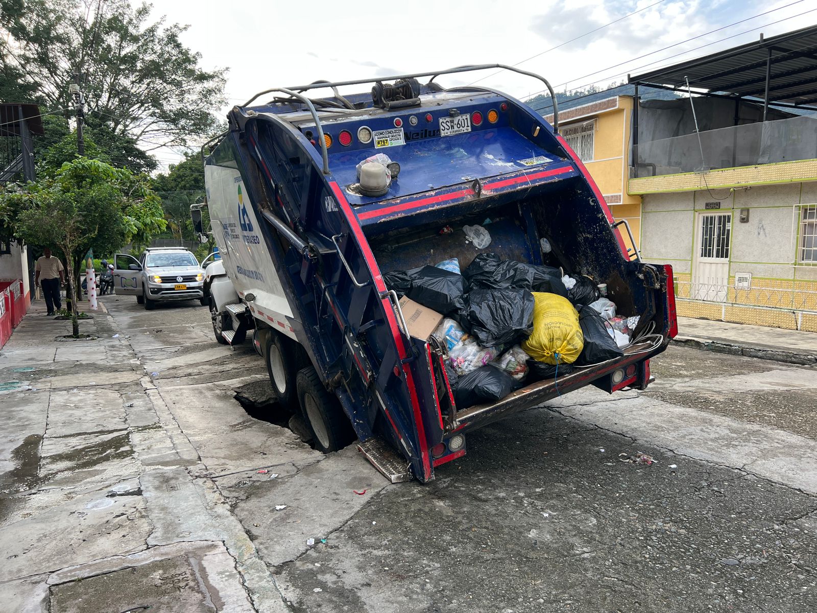 Vehículo recolector de basura