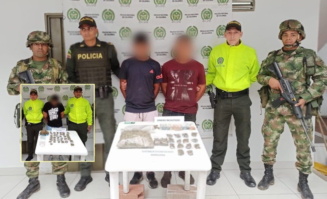 Tras Mega – operativo cayeron los alias ‘Chamo’, ‘Pelos’ y ‘Mayerly’ por microtráfico en Rioblanco