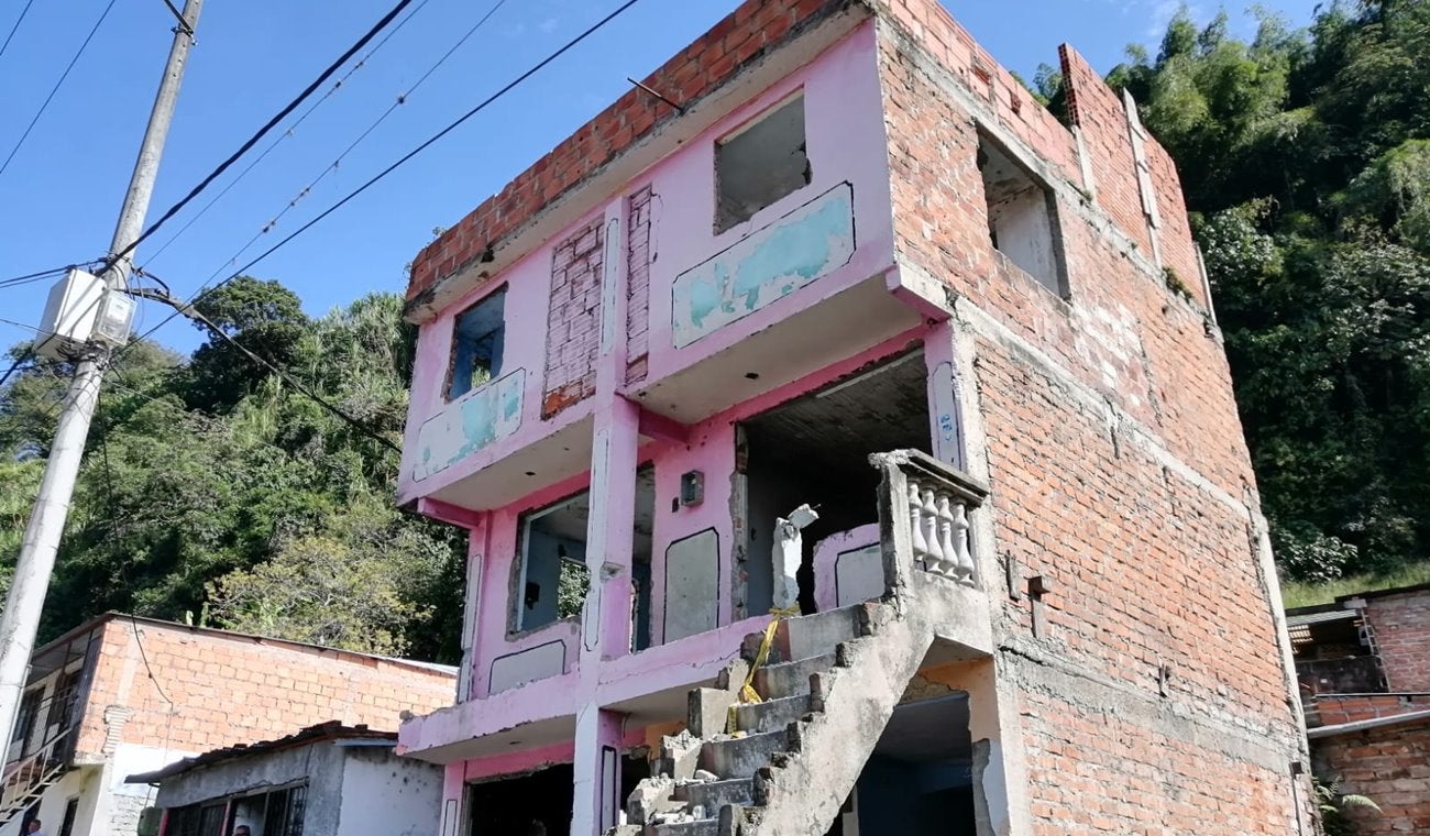 Demolieron vivienda dedicada al expendio de estupefacientes en el Baltazar