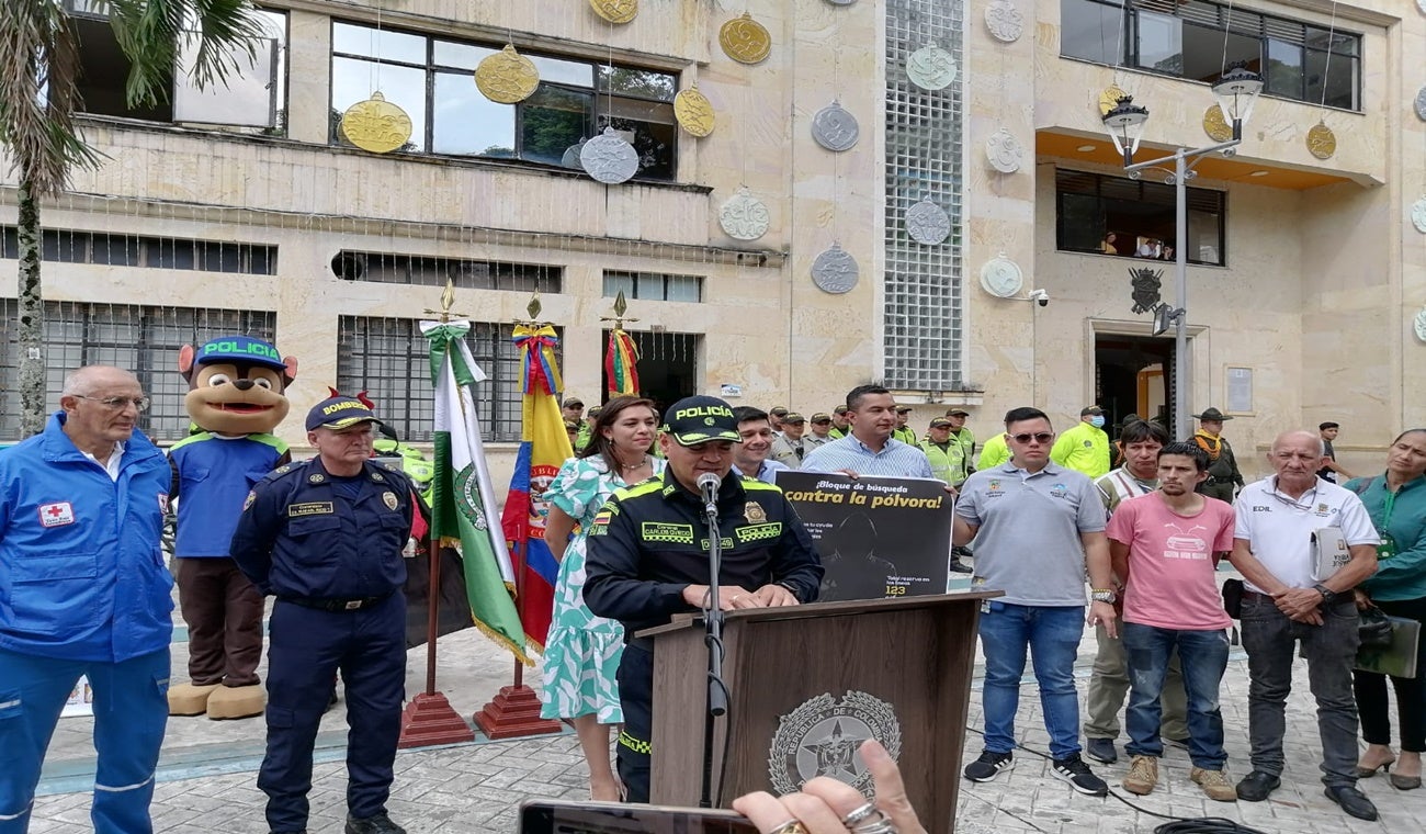 Rueda de prensa, 'Bloque de búsqueda contra la pólvora'