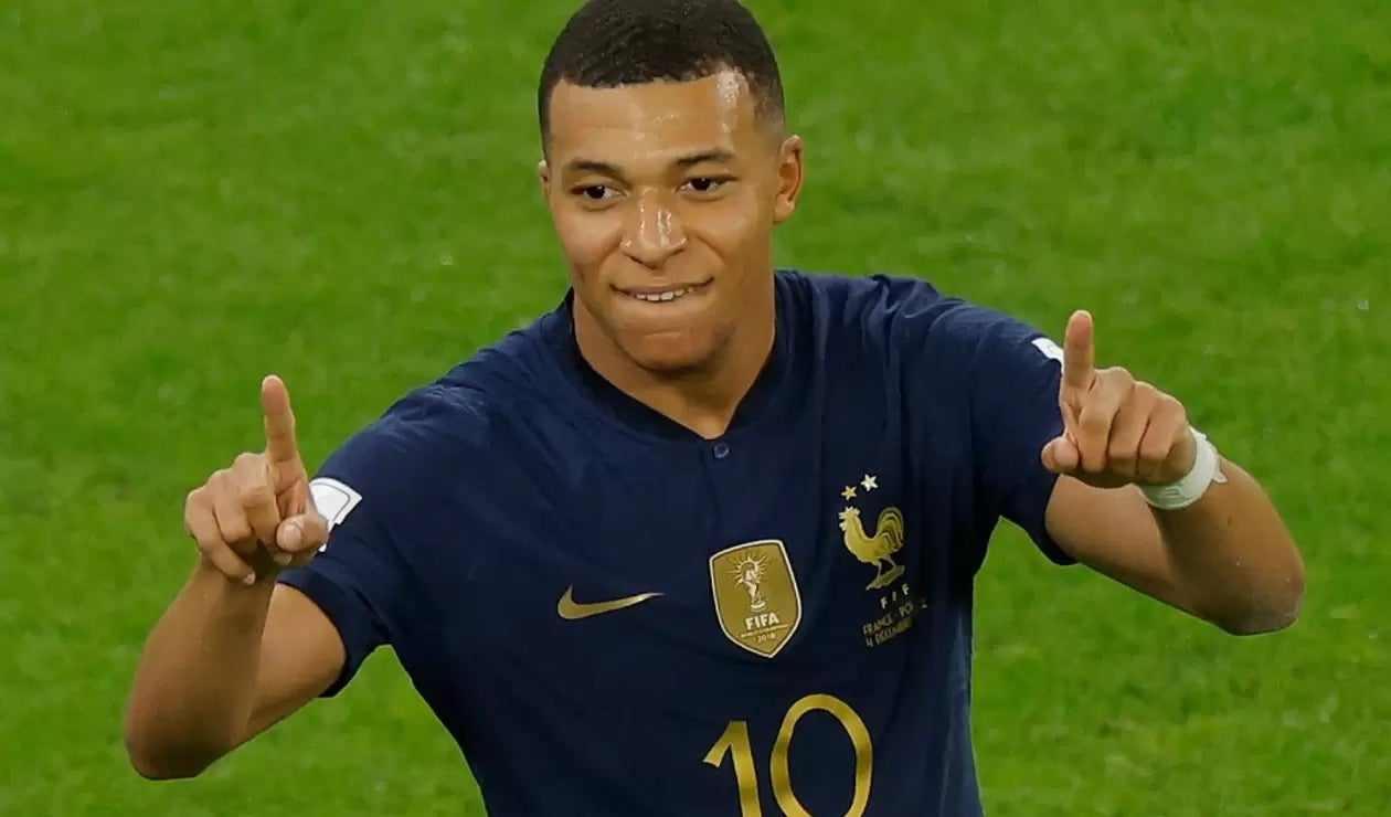 Francia clasificó a cuartos de final del Mundial Qatar 2022 con dos goles de Mbappé.