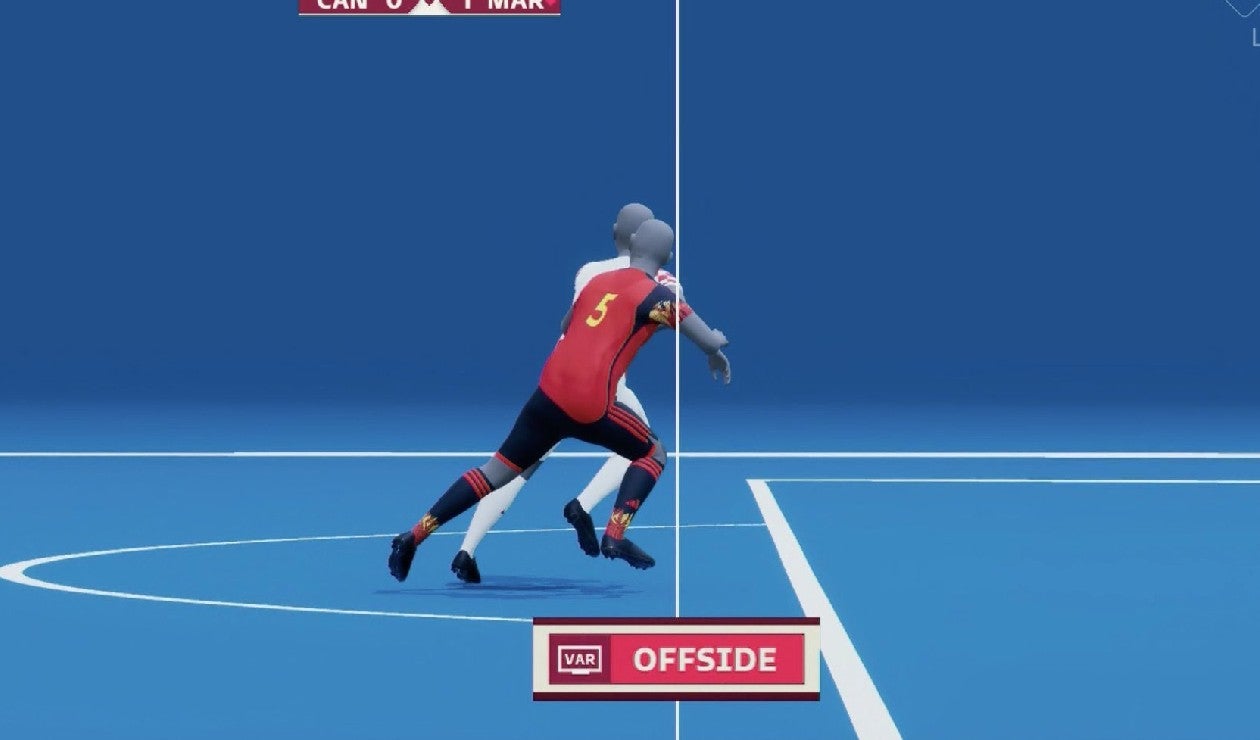 Fuera de lugar Croacia vs Bélgica