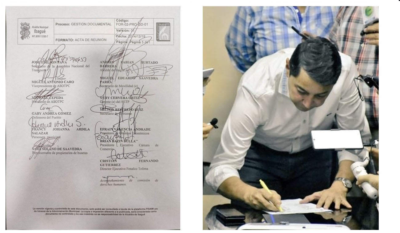 Acta Mesa de concertación firmas