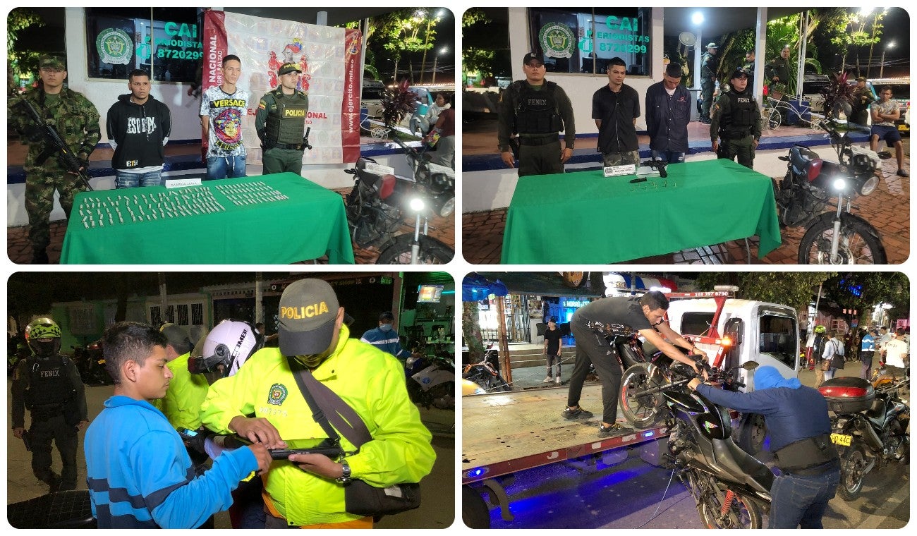 Patrullajes nocturno dejan capturados y armas de fuego