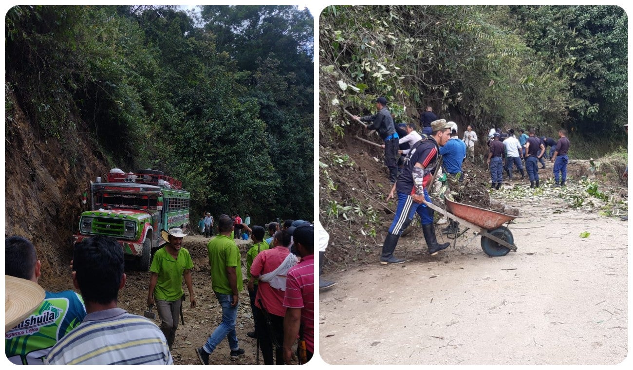Paso vehicular en diez veredas del Huila