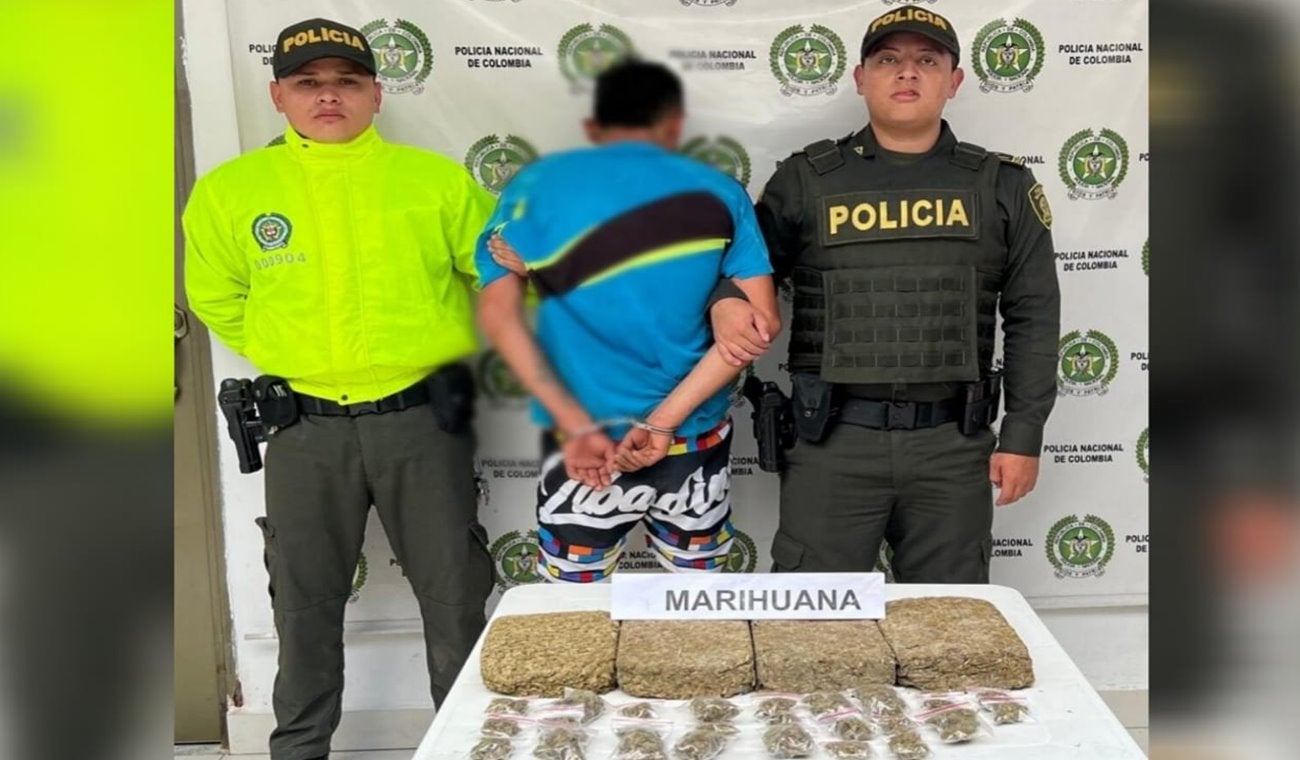 Cayó alias ‘Tito’, tremendo microtraficante, con 6 mil dosis de marihuana en Rioblanco