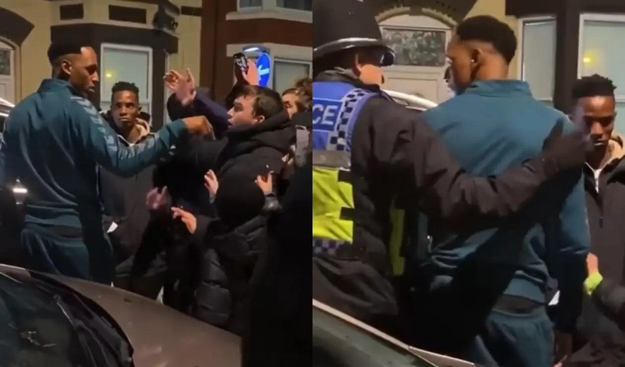 Hinchas de Everton intimidaron a Yerry Mina