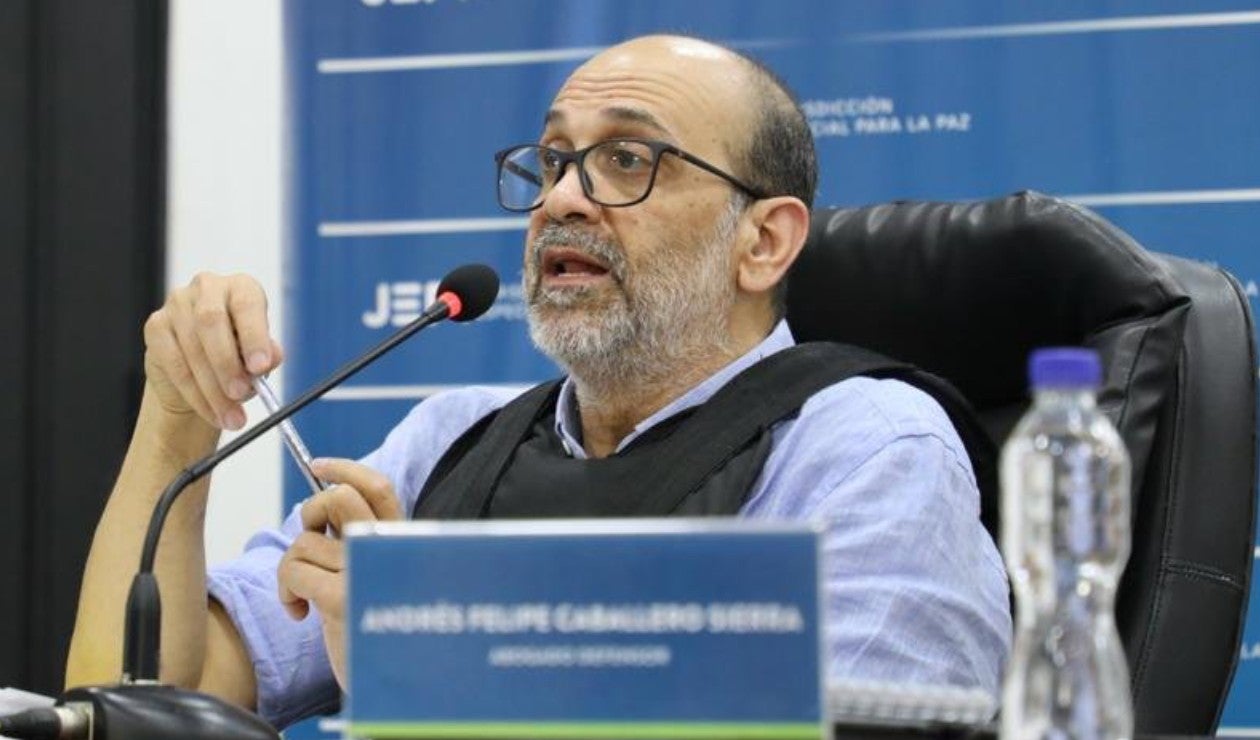 Rodrigo Tovar Pupo en audiencia ante la JEP.