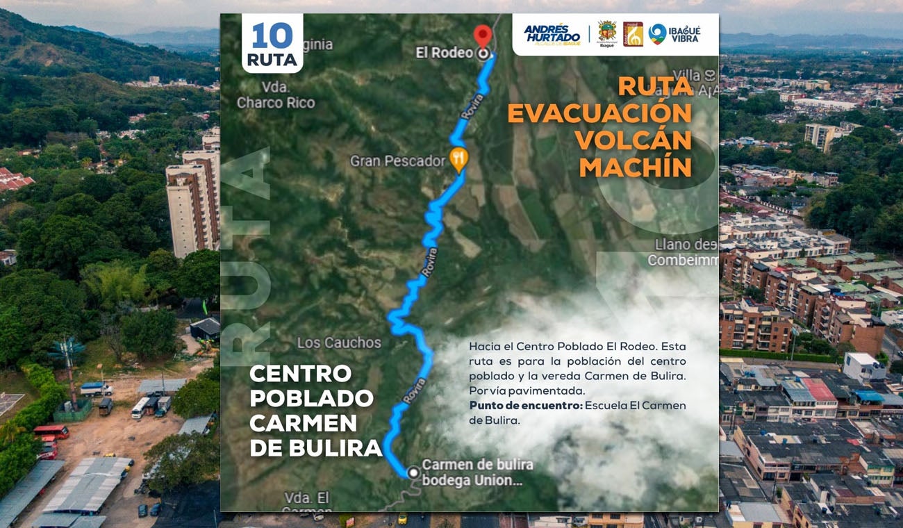 Ruta Evacuación Machín 10