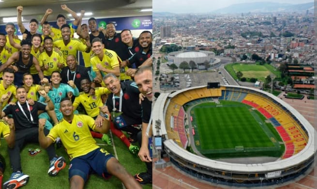Estadio El Campin hoy Colombia vs Ueruguay