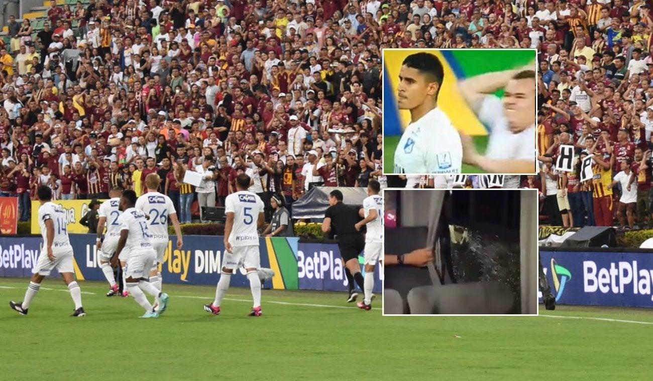 ¡Vergüenza nacional! Tras la agresión a Cataño, también atacaron el bus de Millonarios