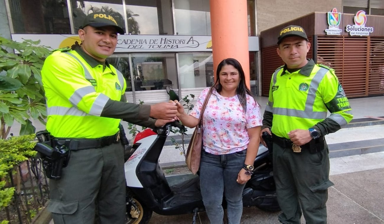 ¡Excelente! Policía Tolima recuperó motocicleta Bwis que se habían robado en Guatapé – Antioquia
