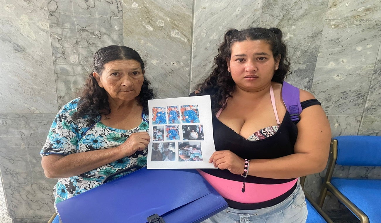 Andrea Morales, madre de bebé de un mes de nacido en custodia del ICBF