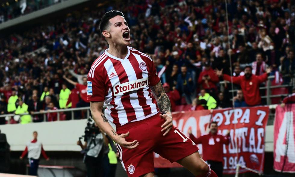 Nuevamente se reporto James Rodríguez con goles en Grecia