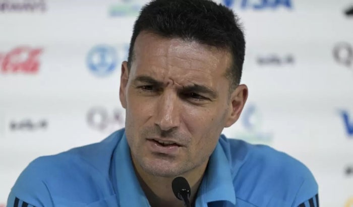 Lionel Scaloni, técnico de Argentina, en la previa ante Países Bajos.