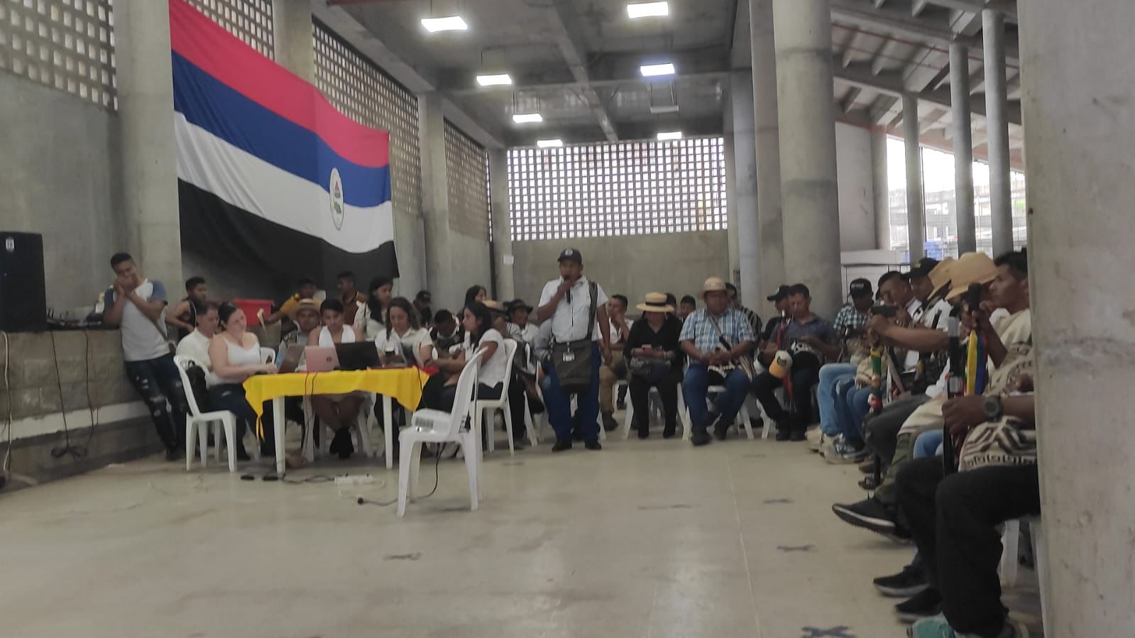 Minga indígena se reunió con la viceministra del interior