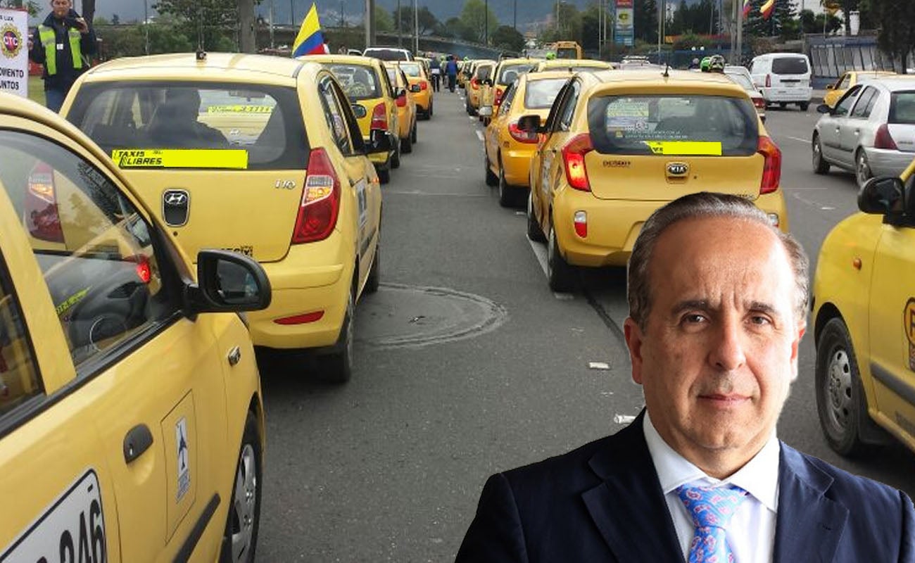 Ministro Reyes y taxistas