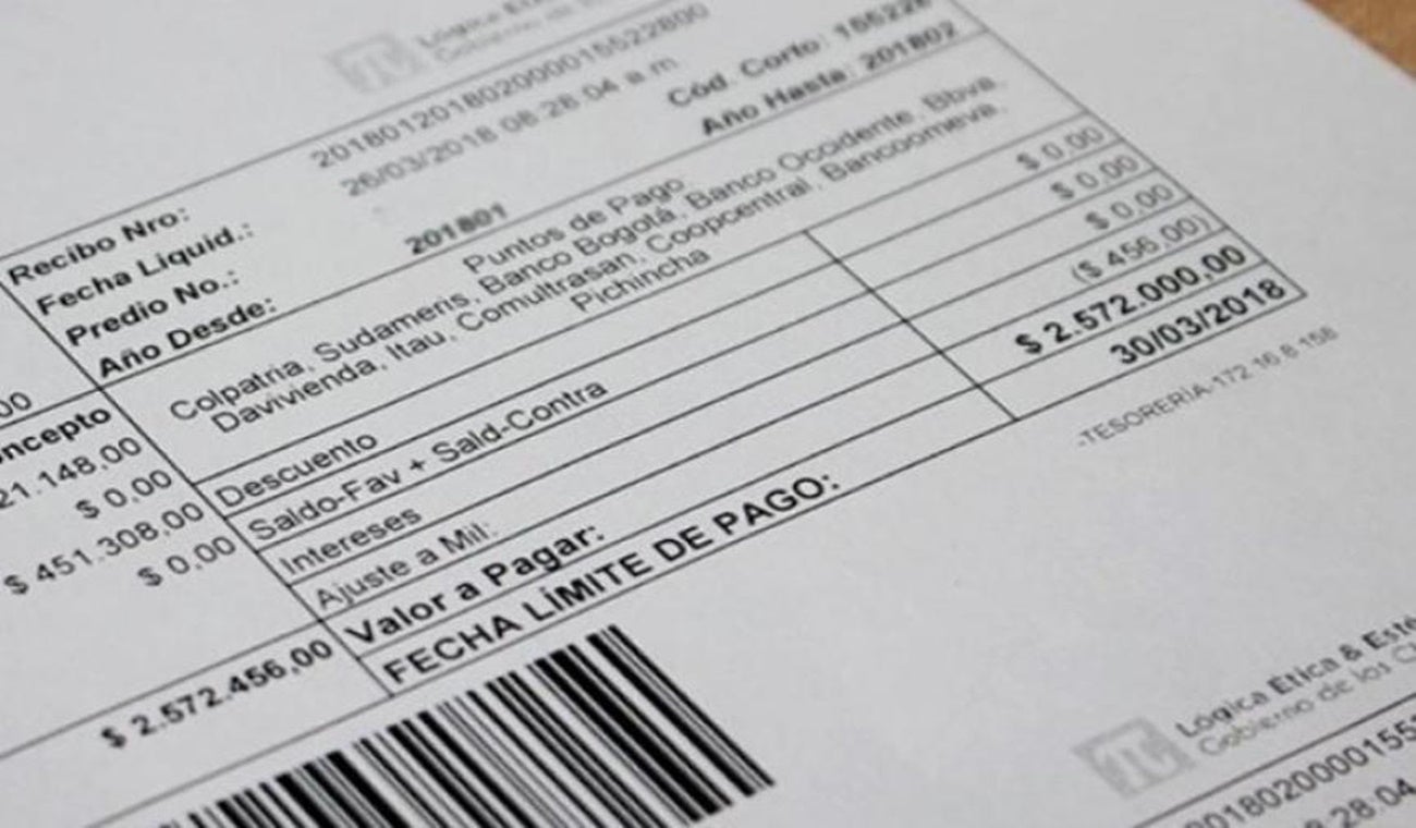 Recibo del Impuesto Predial Unificado