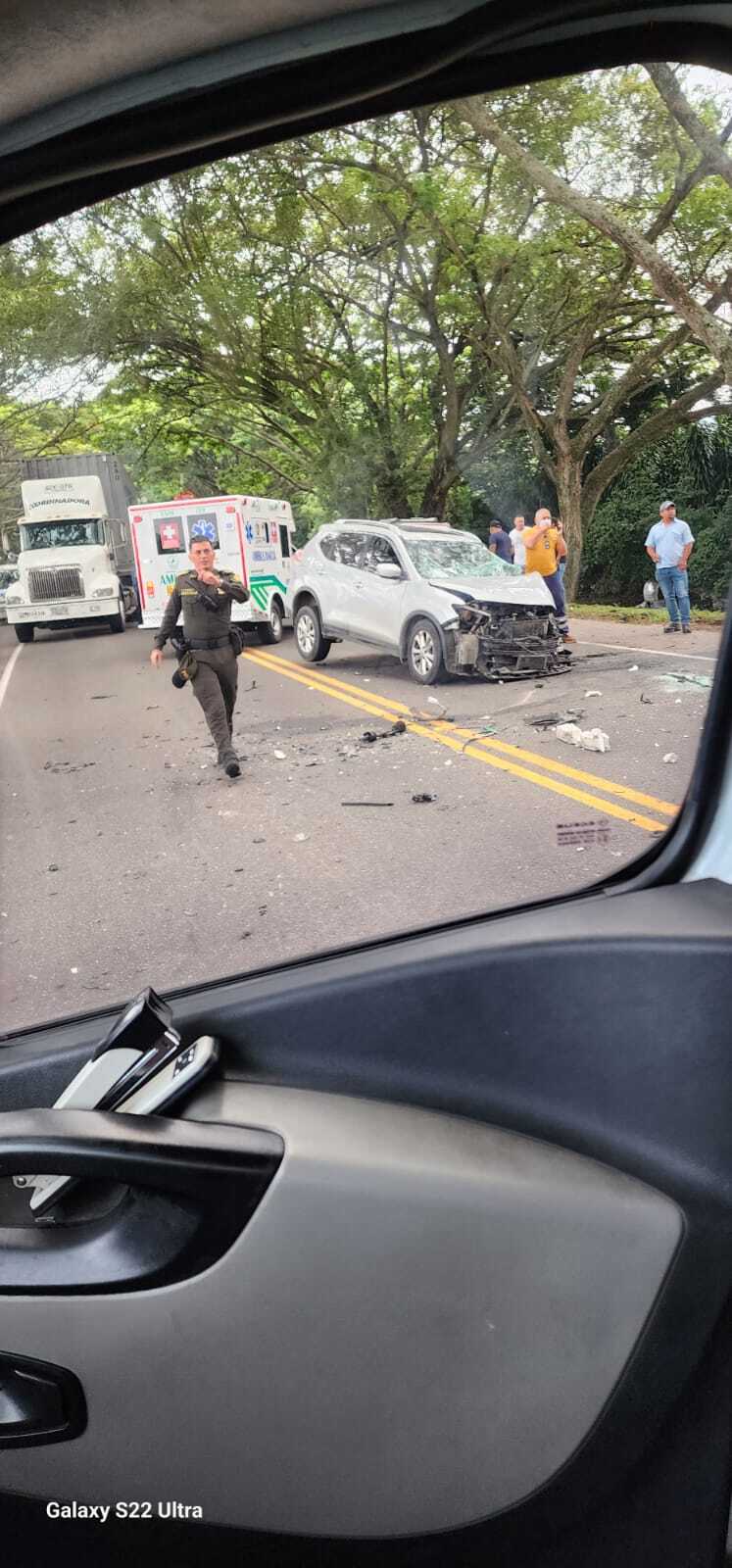 Foto Accidente Carro Gerencia Hospital San Rafael