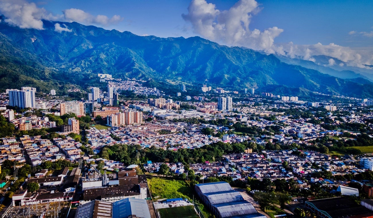 Vista panorámimca de Ibagué, Tolima.