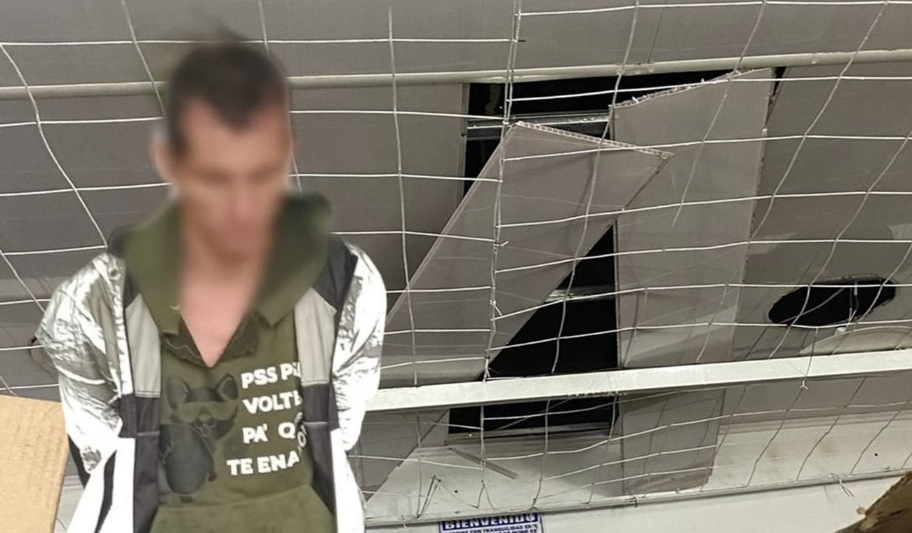 Cogieron a ladrón que se metió por el techo a un establecimiento comercial en pleno centro de Ibagué