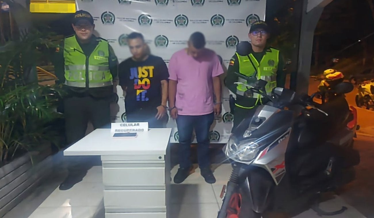 Capturaron sujetos que en moto robaban celulares en el sector del Limonar