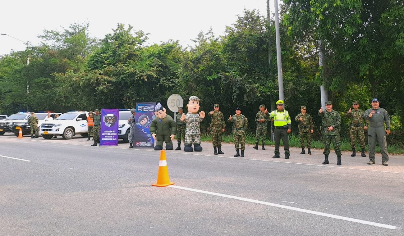 Lanzaron campaña en el Tolima: Viaje Seguro en esta Semana Santa con su Ejército y su Fuerza Aérea