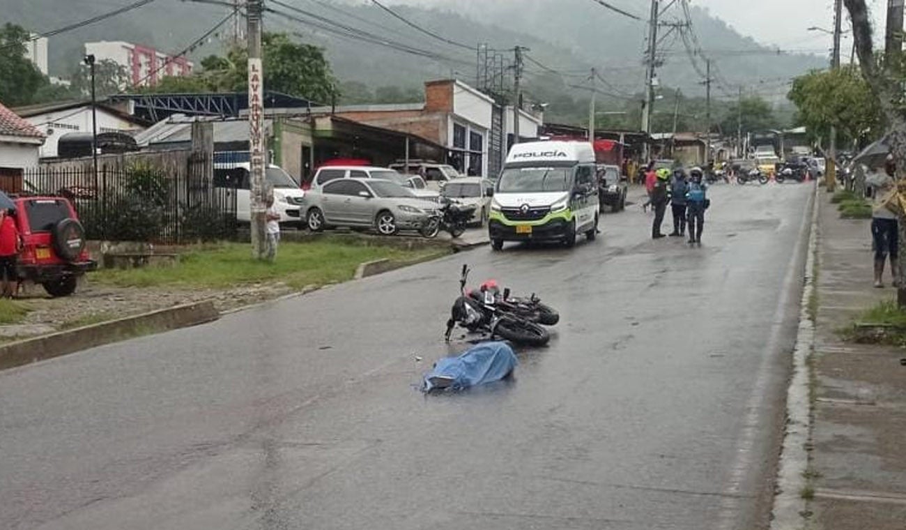 Accidente en barrio Miramar