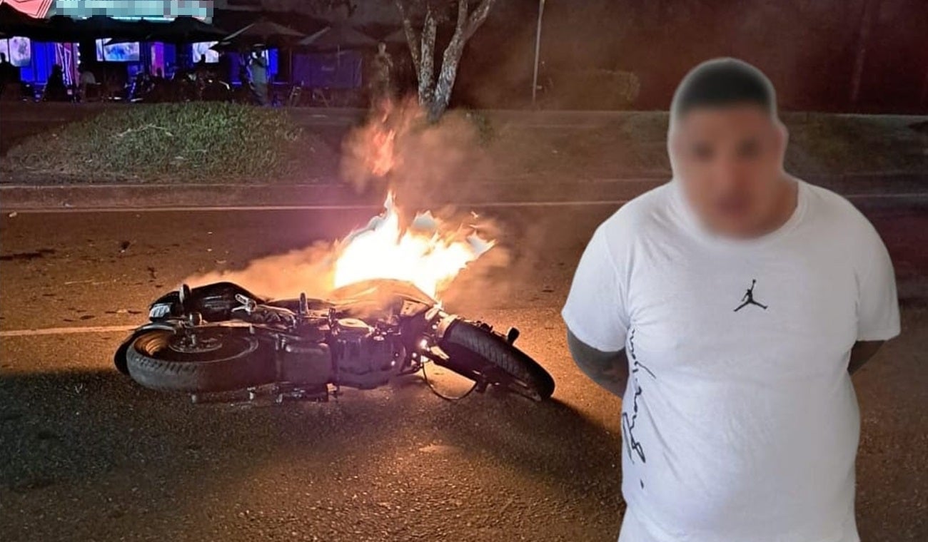 Por rata le dieron ‘paloterapia’ y le quemaron la moto en Arkaparaiso en Ibagué
