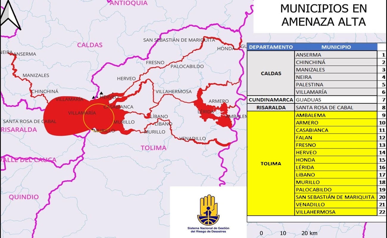 Municipios en alerta