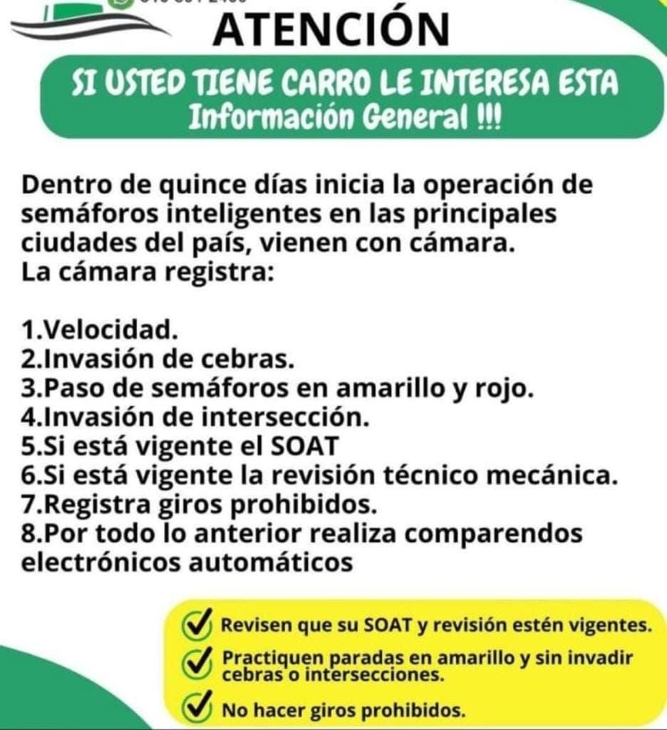 Foto multa información falsa