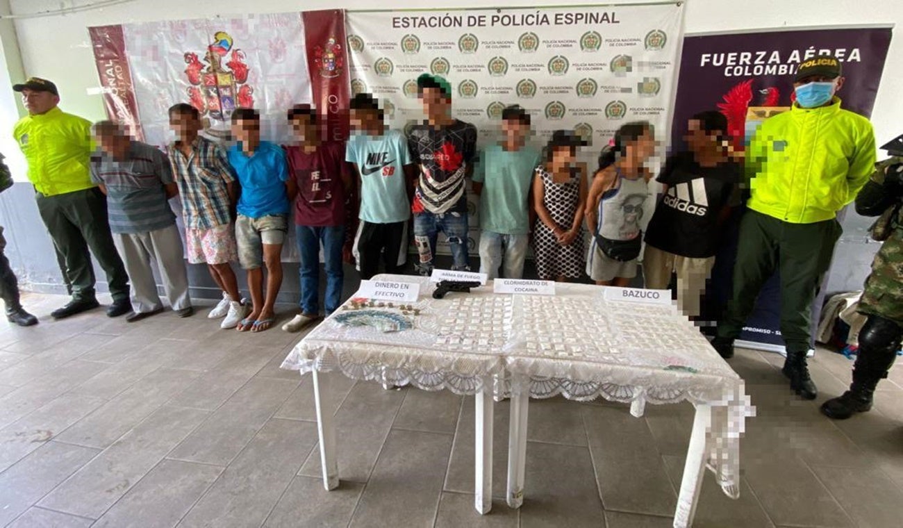 10 capturados en El Espinal