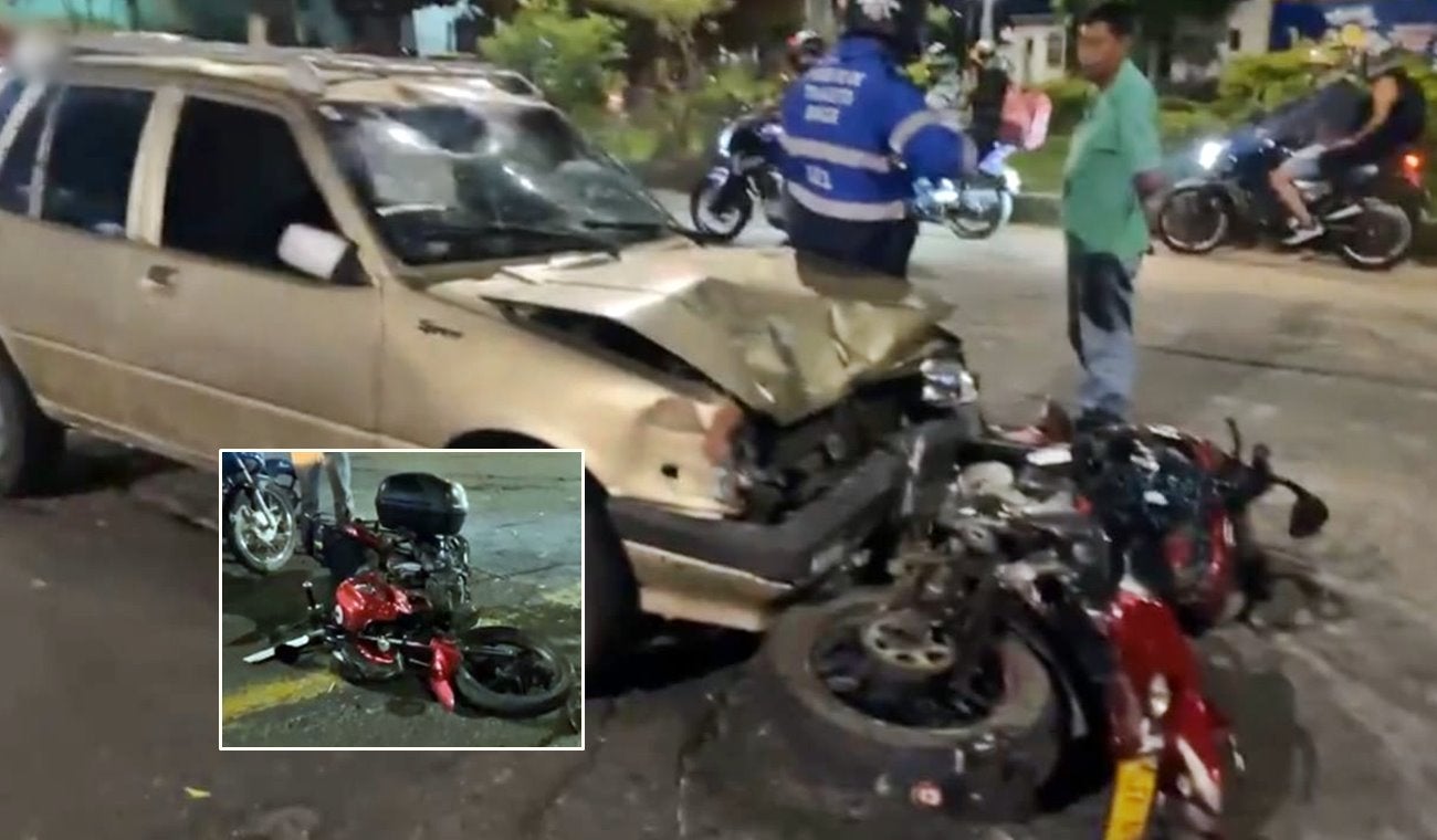 Conductor presuntamente ebrio generó choque múltiple con personas lesionadas sobre la 37 con Ambalá