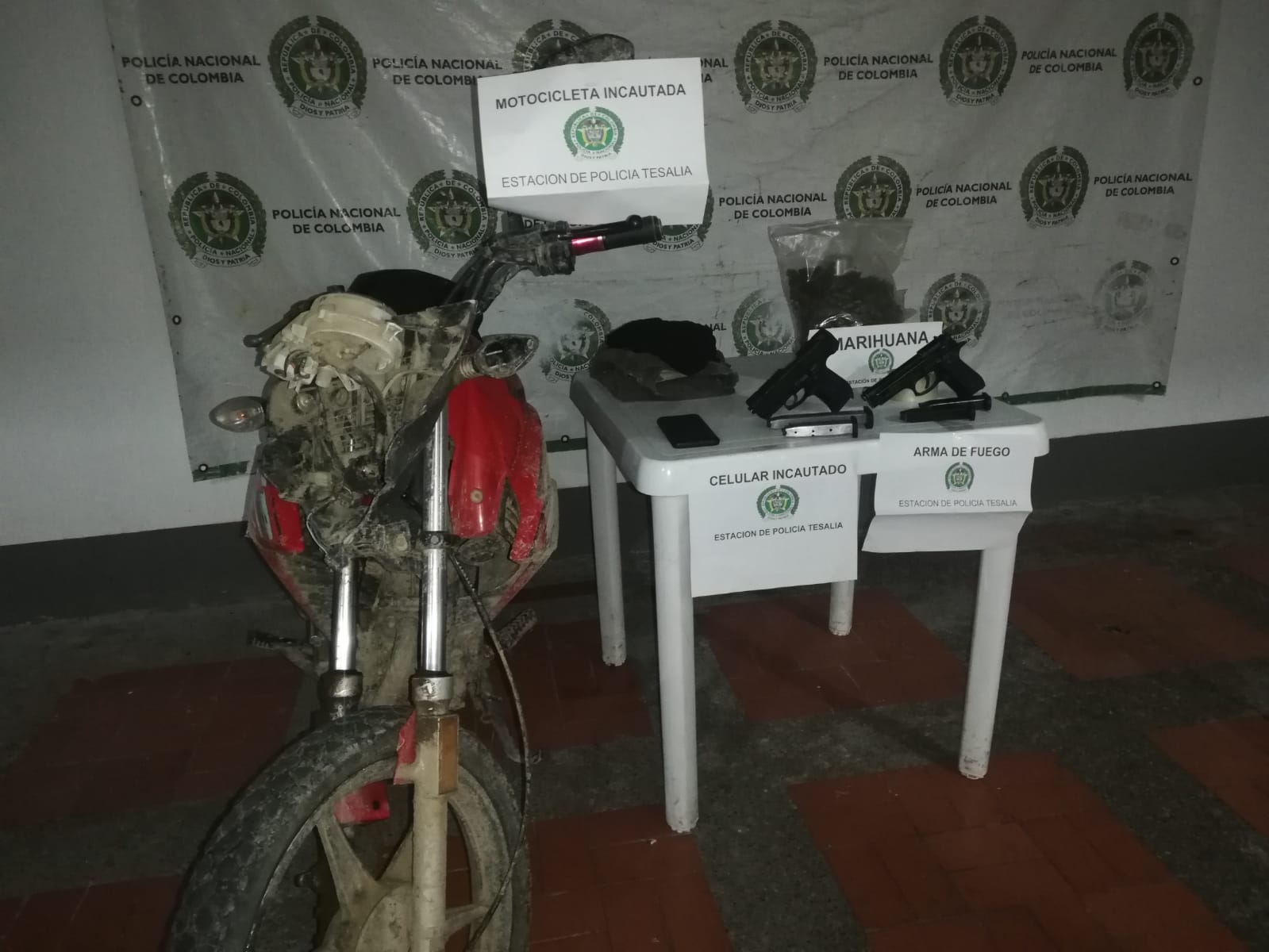 Dos menores fueron aprehendidos en Tesalia, Huila.