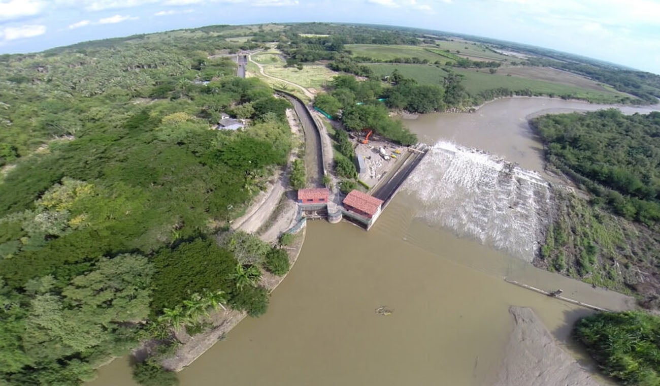 sistema de captación de agua del Cucuana