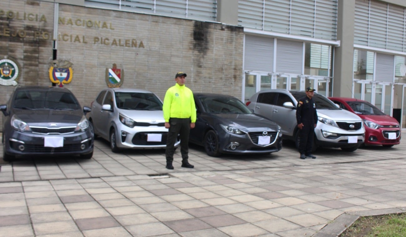 ¡Duro golpe al hurto automotor! Recuperaron en Ibagué, 7 rodantes que habían sido robados en el país