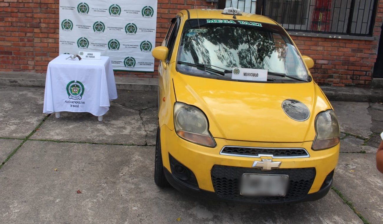 Recuperaron y entregaron taxi que había sido robado, después de herir a su conductor en Ibagué
