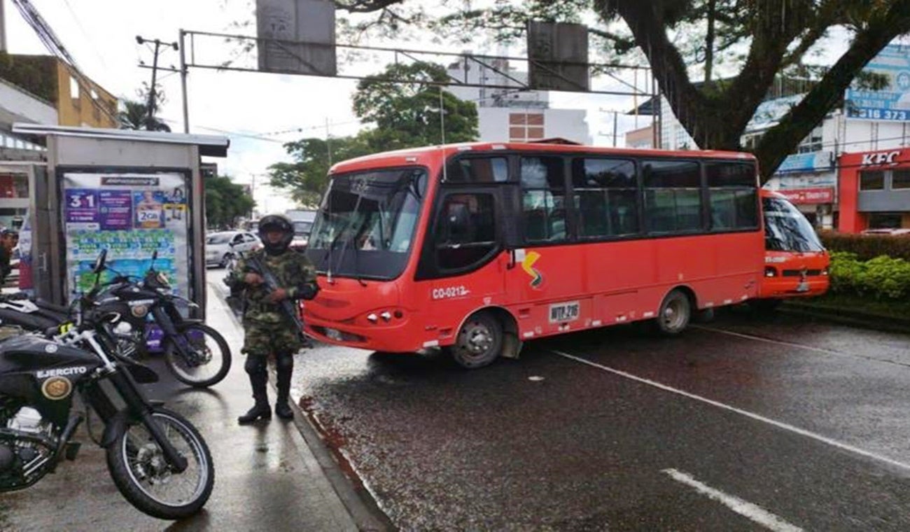 Paro de busetas en Ibagué