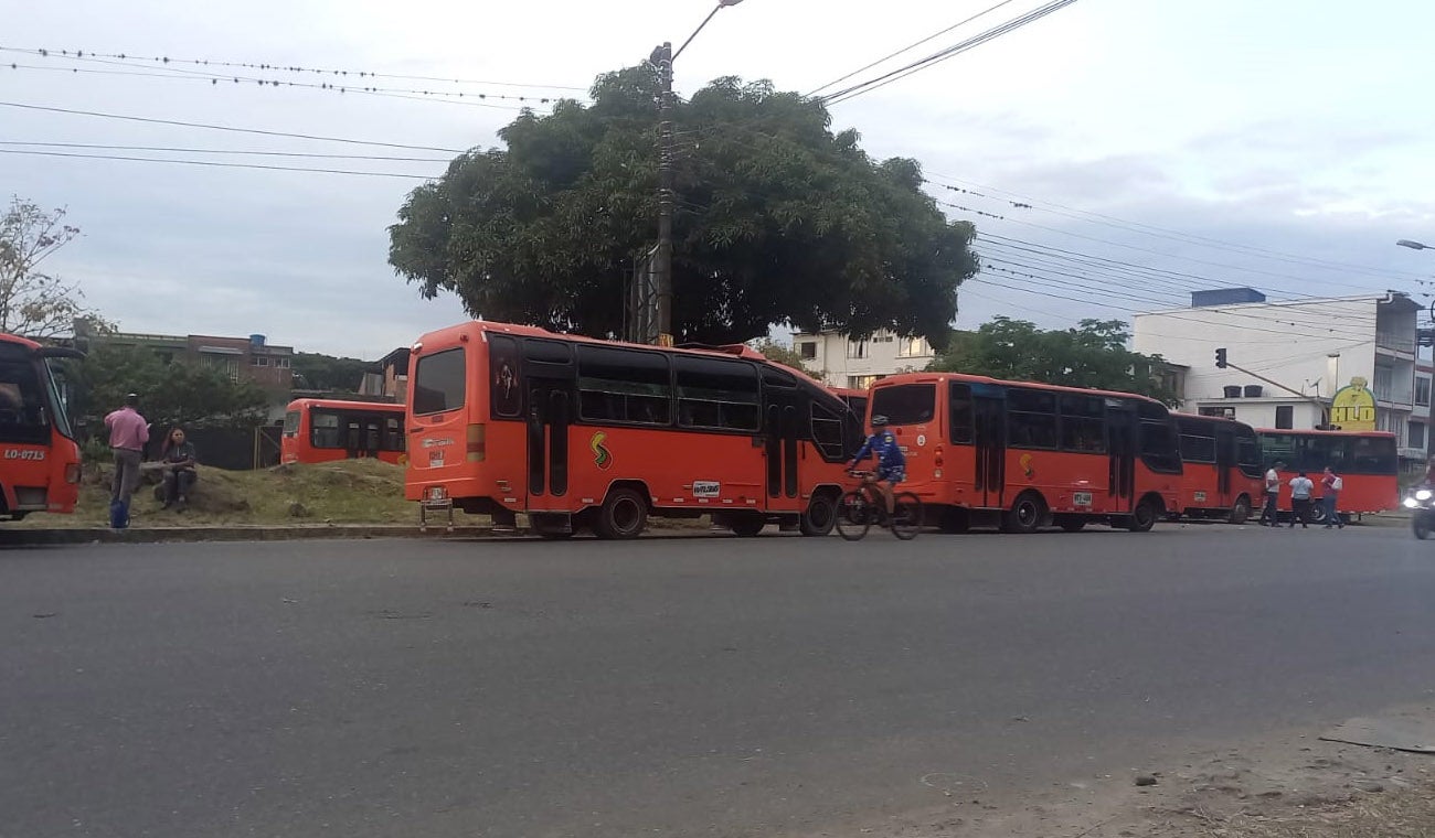 Paro de busetas en Ibagué