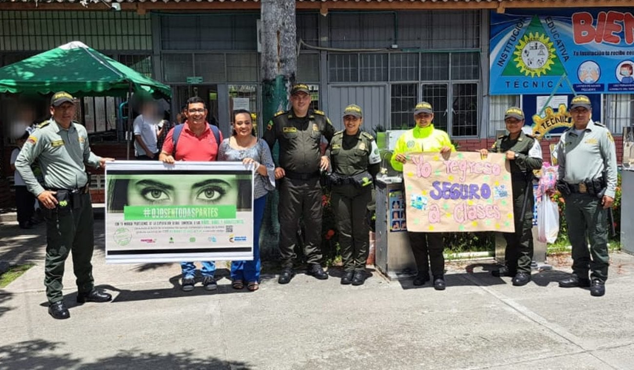 Así ha sido el acompañamiento de la Policía Tolima en el regreso a clases