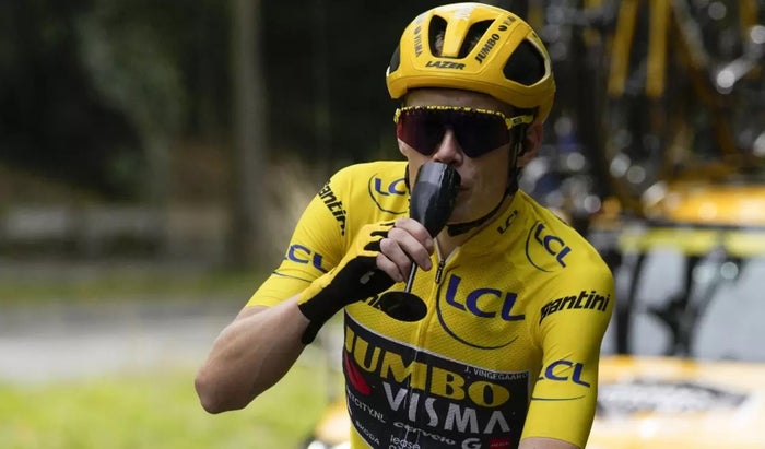 Vingegaard en la última etapa del Tour de Francia 2023.