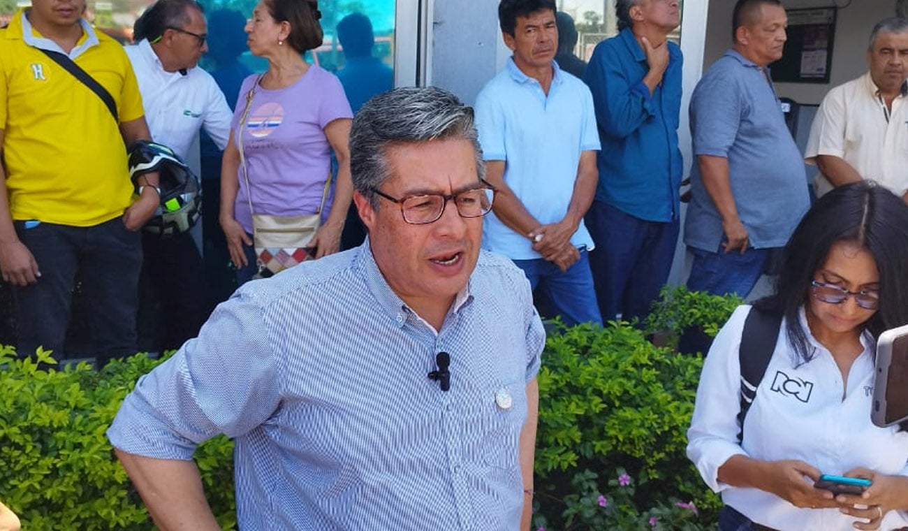Alejandro Quiroga en rueda de prensa en Cotrautol