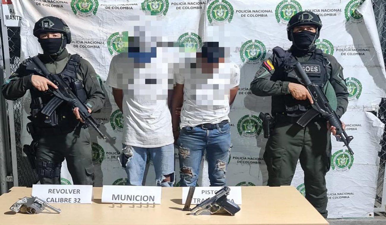 Goes capturó en flagrancia a dos delincuentes que se movilizaban armados por las calles de Chaparral