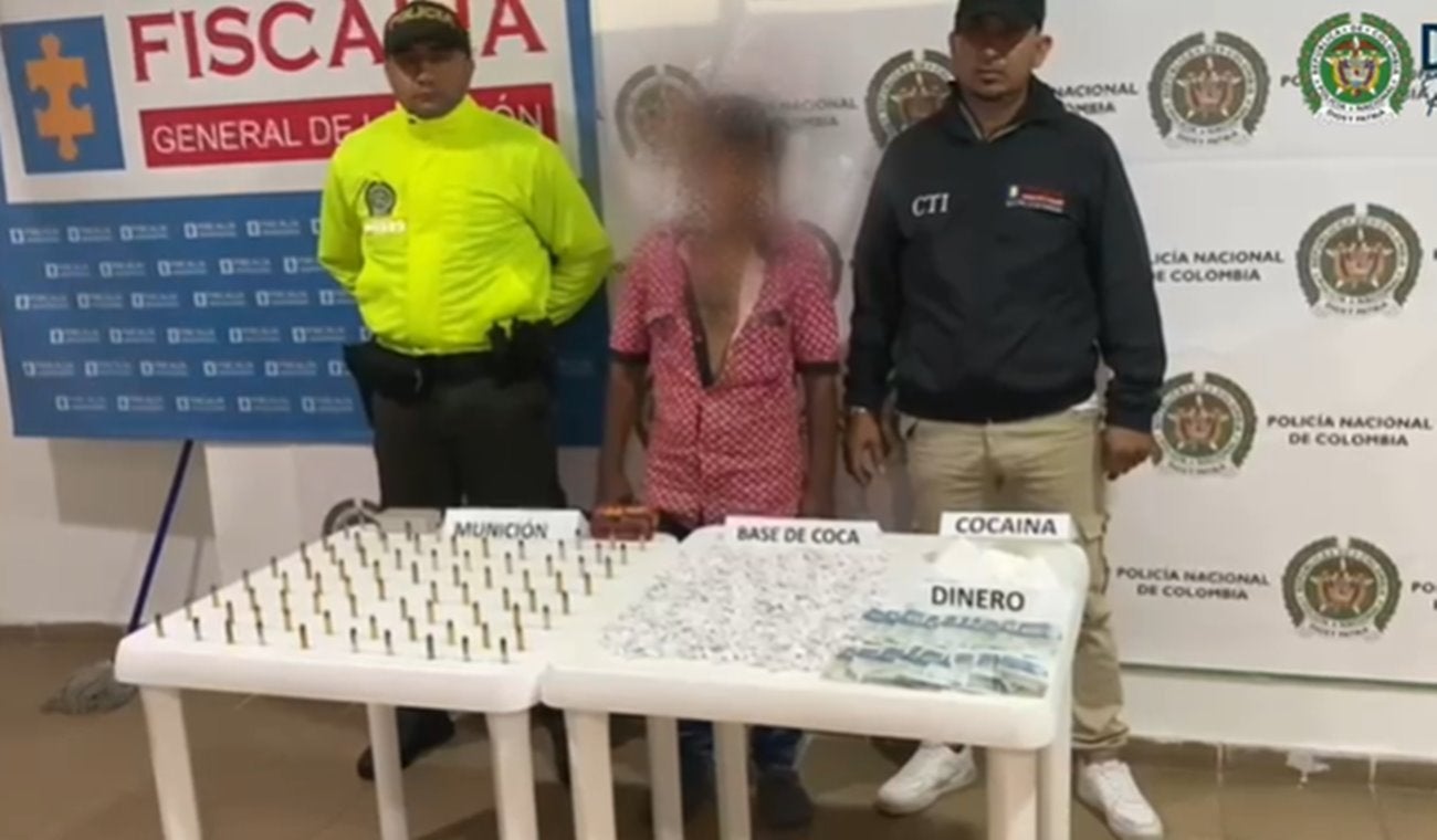 Capturaron hombre que surte de armas y estupefacientes a grupos delincuenciales en Honda